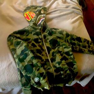 Reversible Bape shark jacket